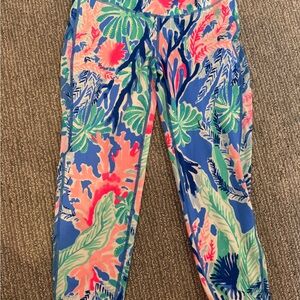 Lilly Pulitzer Colorful Tropical Print Leggings
